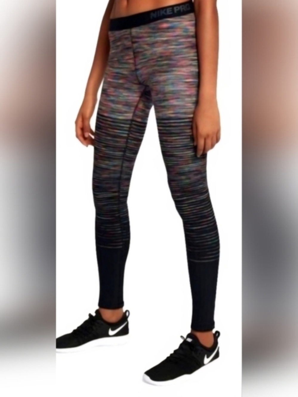 Nike Dri-FIT Leggings – Size Small (Multicolor Print)